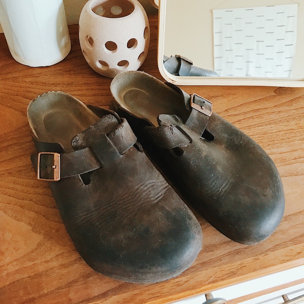 BOSTON OILED LEATHER HABANA CLOGS